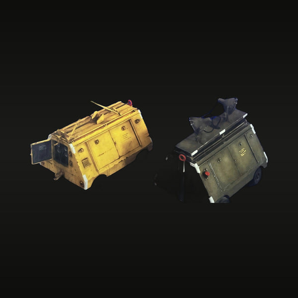 1/35 WWII Military Searchlight & Radar Equipment Set Resin Terrain Kit