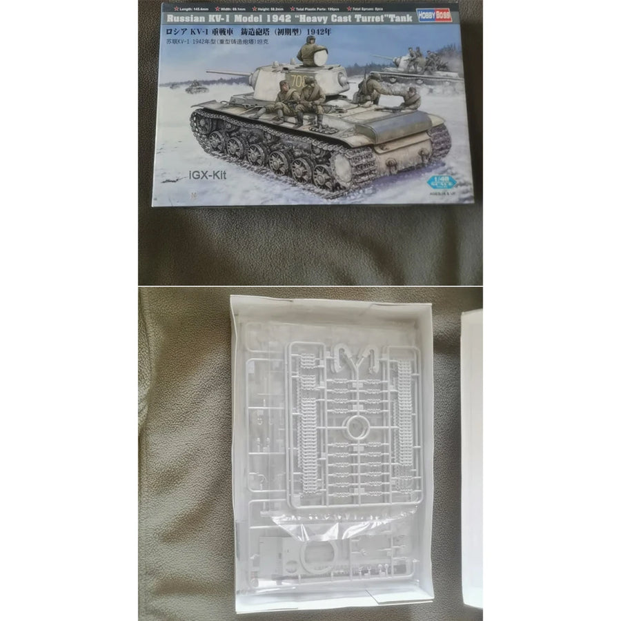 Soviet KV-1 Heavy Tank with Infantry Riders Diorama 1/48 Resin Kit - resin model view 2
