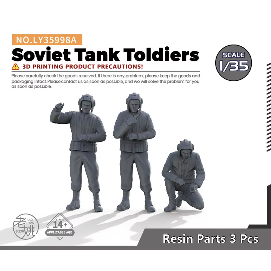 Yao'S Studio SSTR904A 1/35 1/48 1/72 1/100 1/144 Military Model Soviet Tank Toldiers