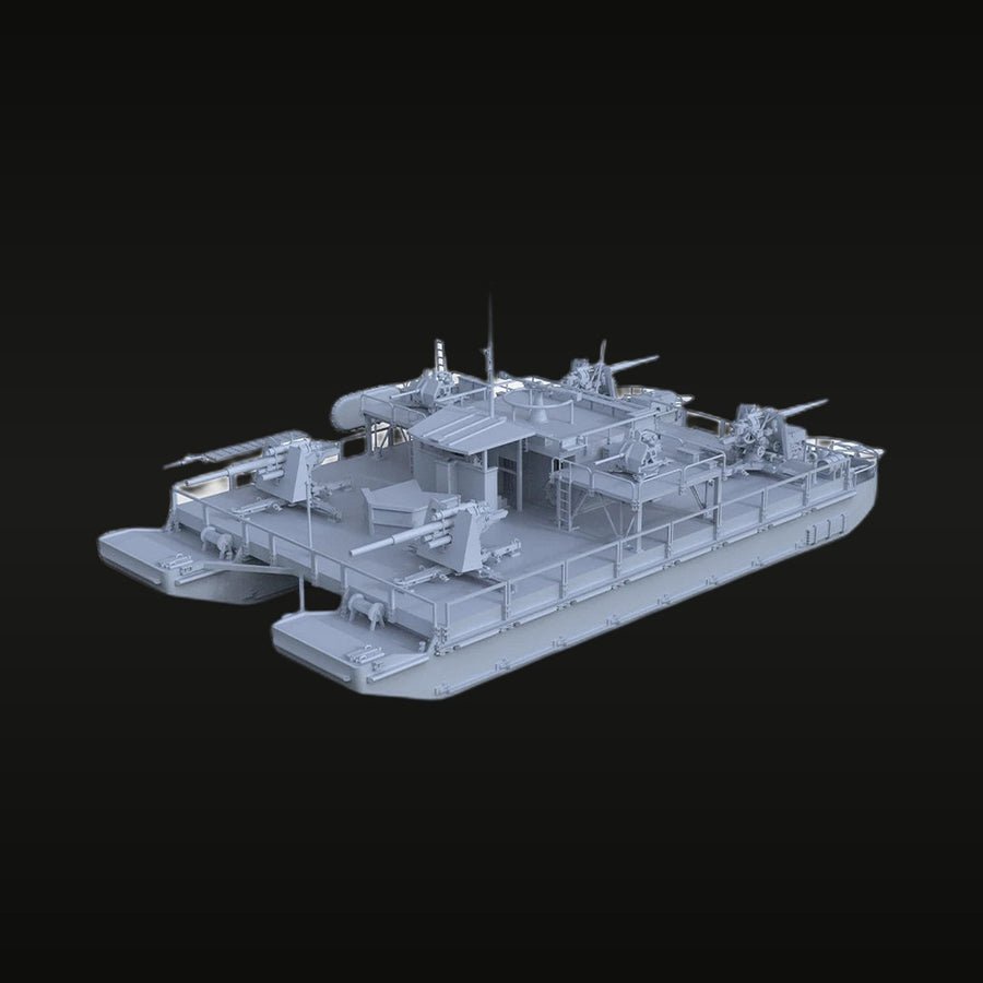 WWII German Siebel Ferry Transport Vessel 1/350 Resin Ship Kit - unpainted resin model kit