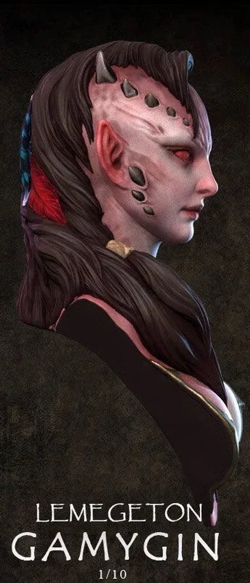 1/10 Resin Model Bust Gk，Female Role， Unassembled and Unpainted Kit
