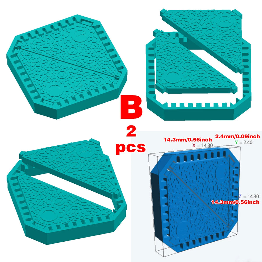 1/35 Scale Model Kit Building Material Metal Manhole Cover Sewer Manhole Cover Drainage Ditch Sand Table Diorama Models Suits
