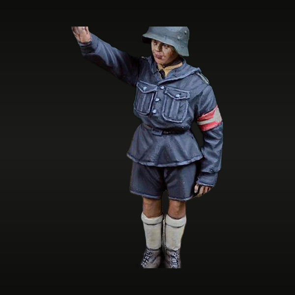 WWII German Kriegsmarine Female Sailor with Salute 1/35 Resin Figure