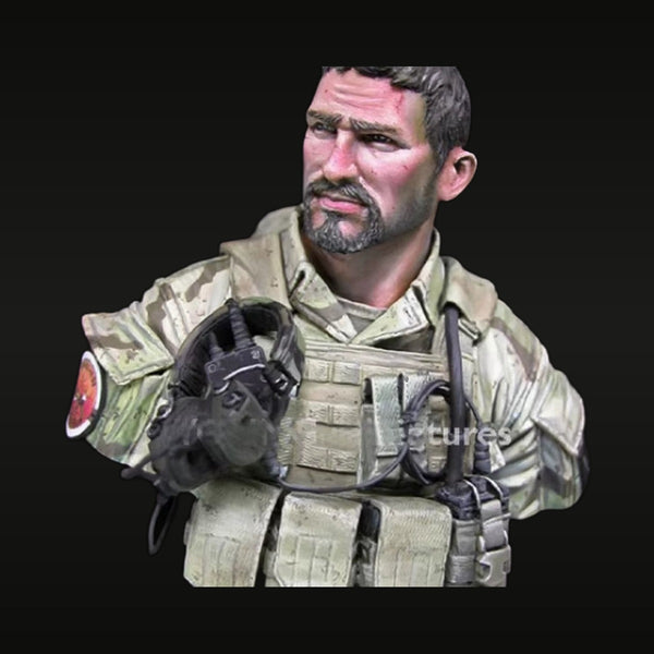 Modern US Special Forces Operator Painted Bust 1/10 Resin
