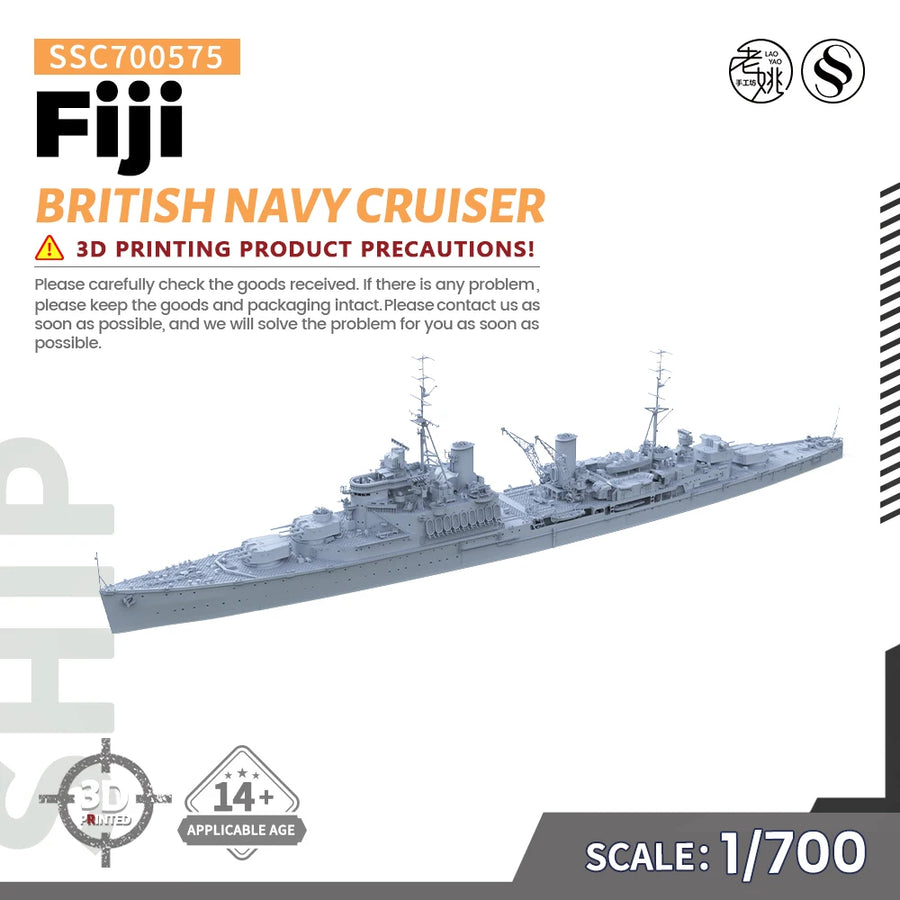 British Navy Fiji Cruiser MRY-SFW SSC575 1/700 1/350 1/200 1/144 Military Model Parts