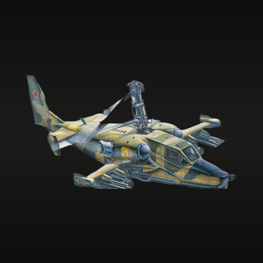 Modern Russian Ka-50 Black Shark Attack Helicopter 1/72 Resin Aircraft Kit - unpainted resin model kit
