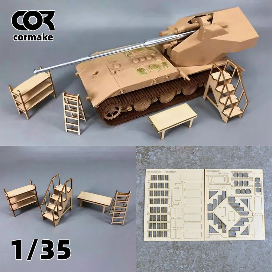 WWII European Ruined Building Walls Diorama Terrain 1/35 Resin Kit - resin model view 2