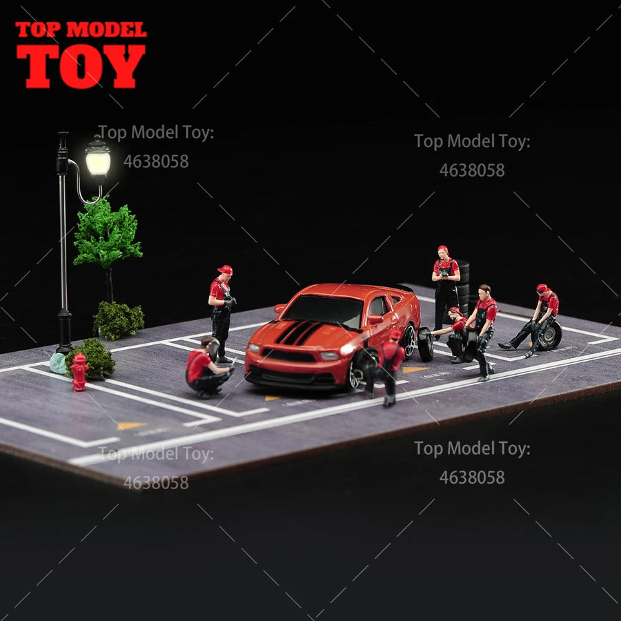 Red Fire Hydrant 1/64 Resin Figure Model - resin model view 5