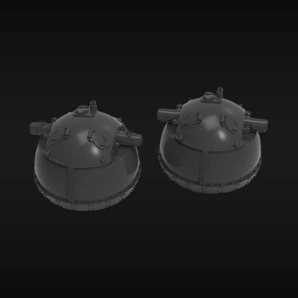 WWII German Naval Dome Radar Turret Set 1/700 Resin Kit