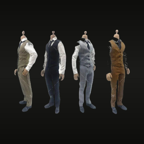 1/6 Scale Business Suit Clothing Set Resin Figure Kit - 4 Outfit Variants