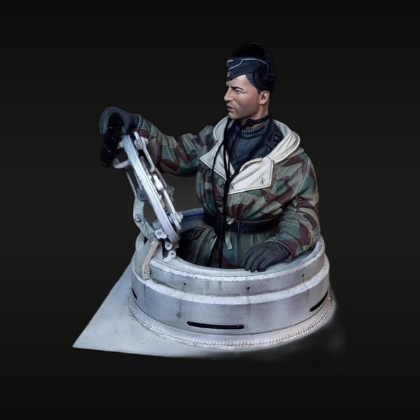 Modern Tank Commander with Periscope and Turret Ring Base 1/35 Resin Figure Kit