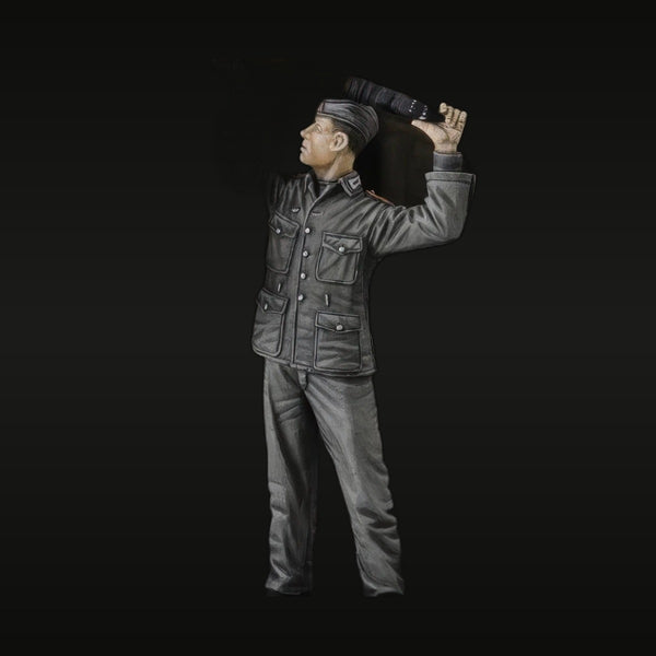 WWII German Officer with Binoculars Reconnaissance 1/35 Resin Figure Kit
