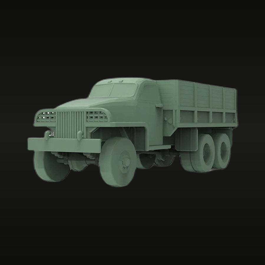 WWII US Studebaker 2.5-Ton Cargo Truck 1/220 Resin Vehicle Kit - unpainted resin model kit