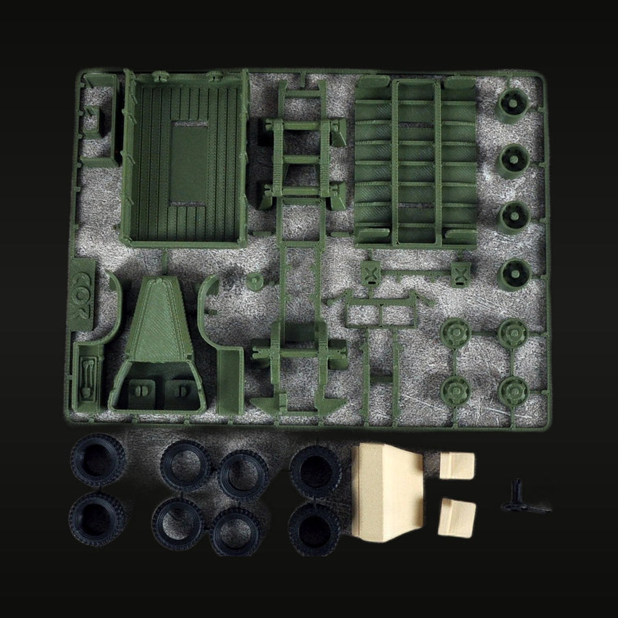 Soviet Zil-157 Military Cargo Truck 1:35 Resin Vehicle Kit - unpainted resin model kit