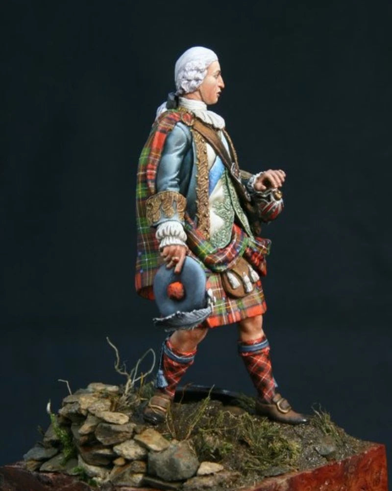 18th-Century Highland Chieftain Bust 1/24 Resin Kit - resin model view 4