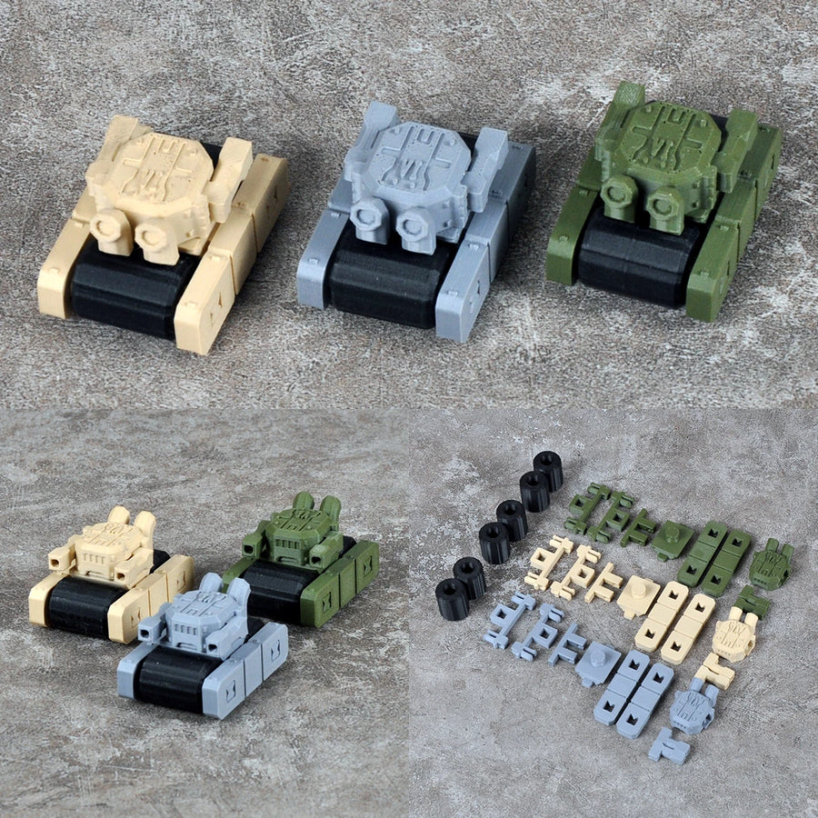 Tank Track Roller Wheel & Suspension Block Sprue Set Resin Kit - resin model view 2