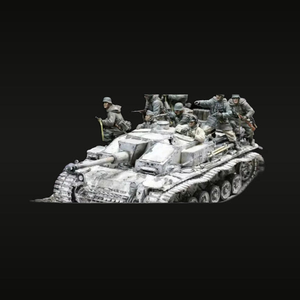 WWII German Panzer IV Tank Crew Diorama Set 1/35 Resin Kit
