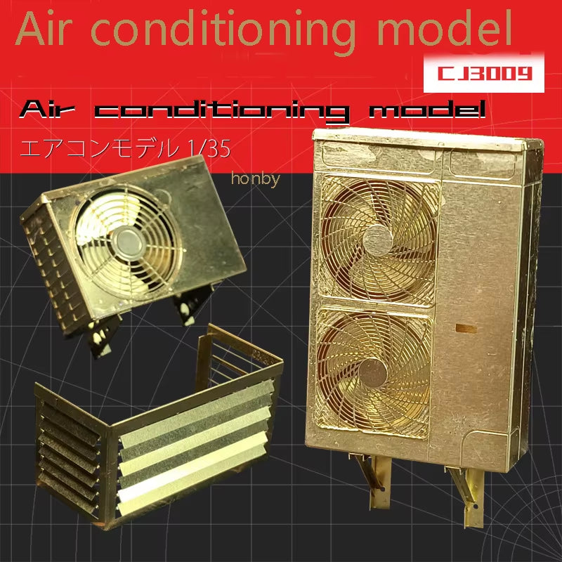1/35 Model Building Scene Accessories Air Conditioning Outdoor Unit Etching Film DIY Handmade Sand Table Architecture Landscape