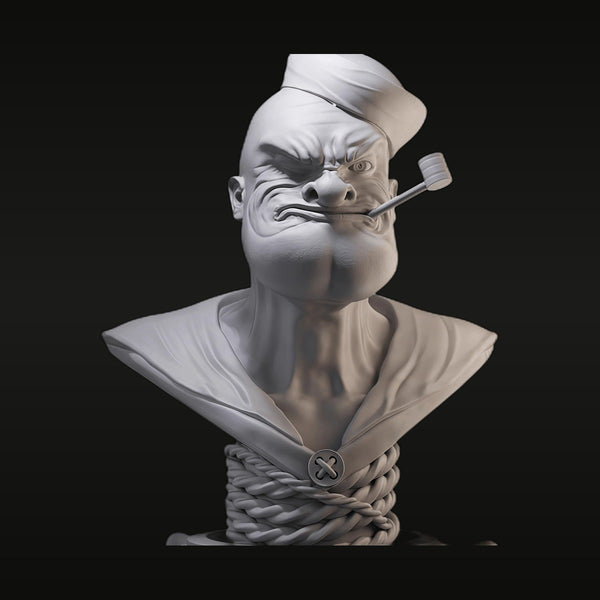 Popeye the Sailor Man Resin Bust Kit