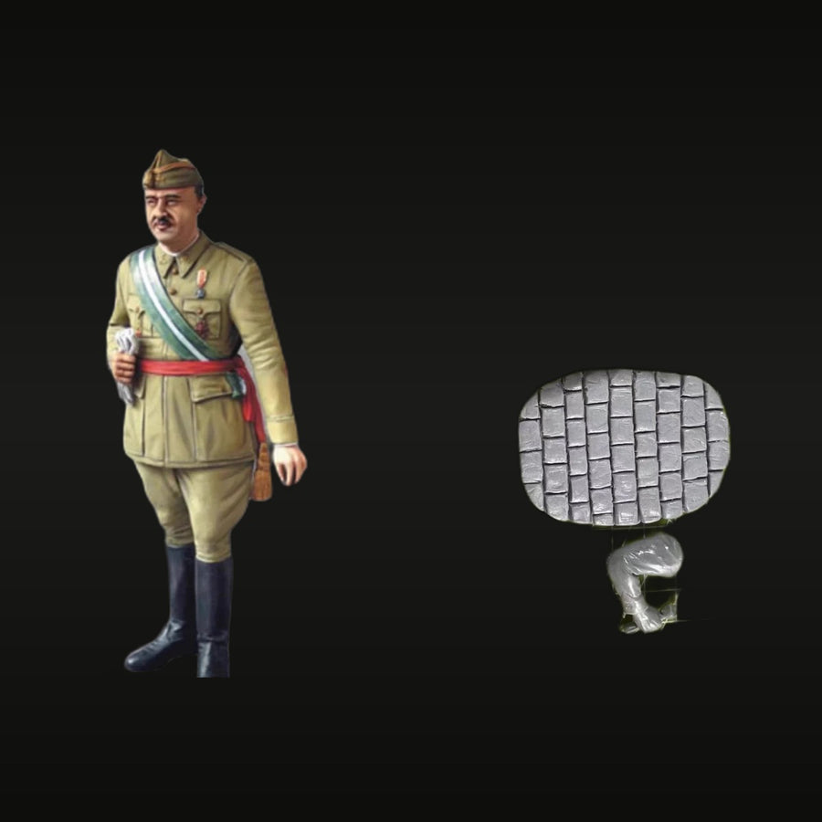 Spanish Civil War Nationalist Officer 120mm Resin Figure Kit - unpainted resin model kit