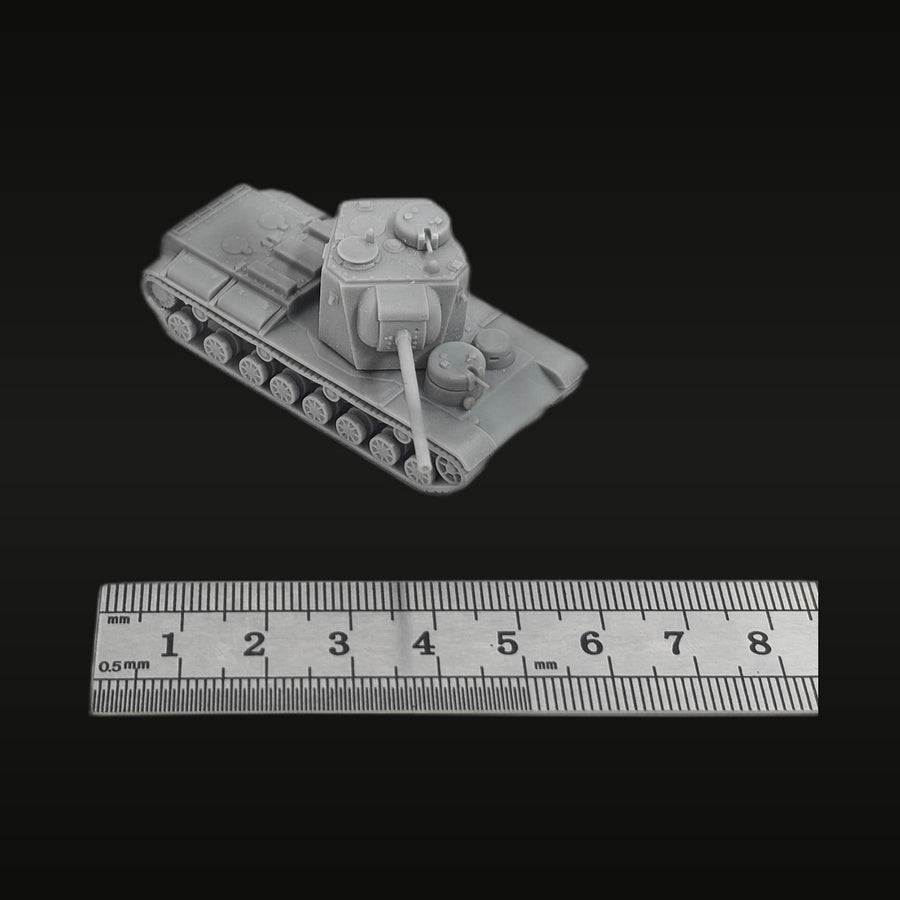 WWII Soviet KV-2 Heavy Tank 1/100 Resin Model - unpainted resin model kit
