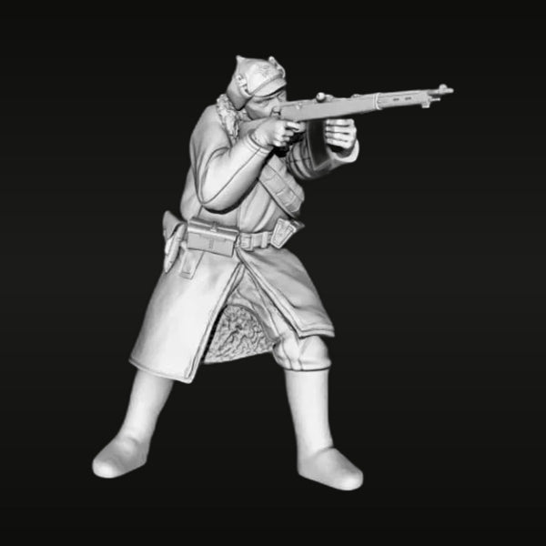 Soviet Red Army Soldier Winter Uniform Mosin-Nagant 1/35 Resin Figure Kit