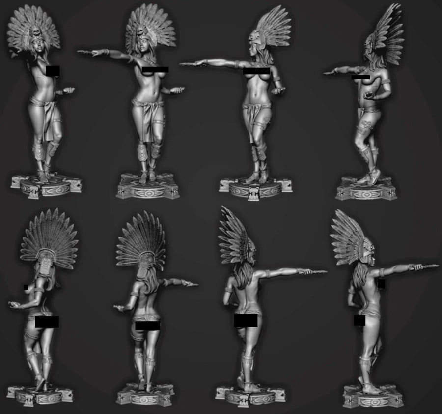 75Mm Resin Model Figure Gk，Female Role， Unassembled and Unpainted Kit