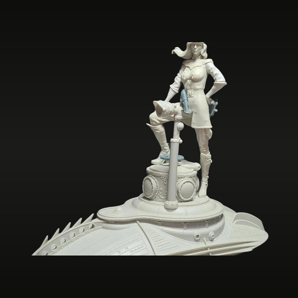 Steampunk Submarine Captain 1/24 Resin Figure Diorama Kit
