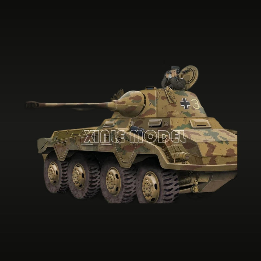 WWII German Sd.Kfz.234/2 Puma 1/76 Resin Vehicle Kit - unpainted resin model kit