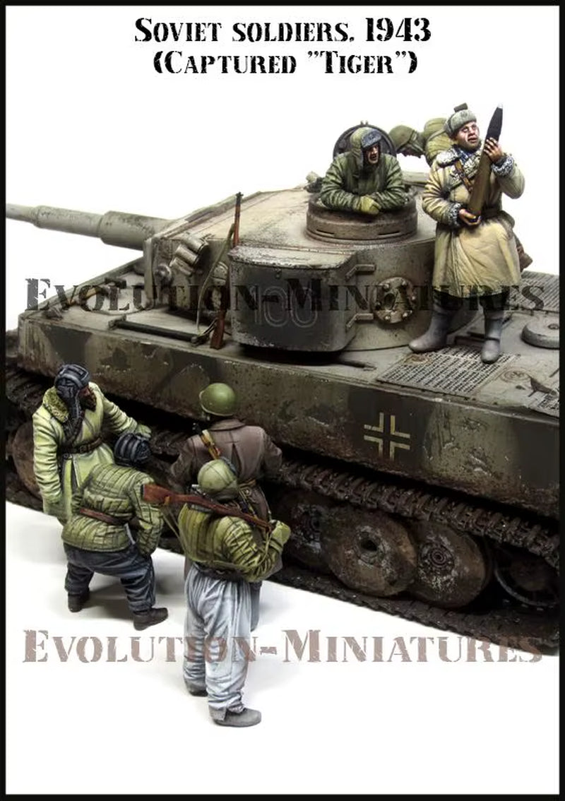 1/35 Resin Model Figure Gk，Soviet Soldier, Unassembled and Unpainted Kit