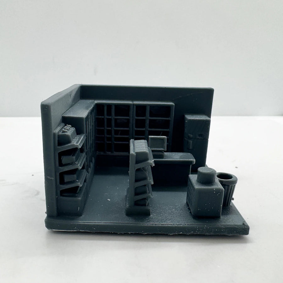 Sci-Fi Command Center Interior Diorama with Modular Workstations 1/35 Resin Terrain Kit - resin model view 5