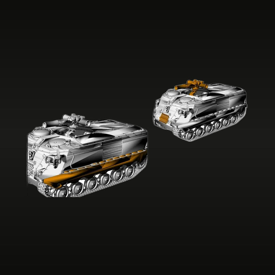 Swedish Pvrbv.551 Anti-Tank Vehicle Set 1/56 Resin Model Kit - unpainted resin model kit