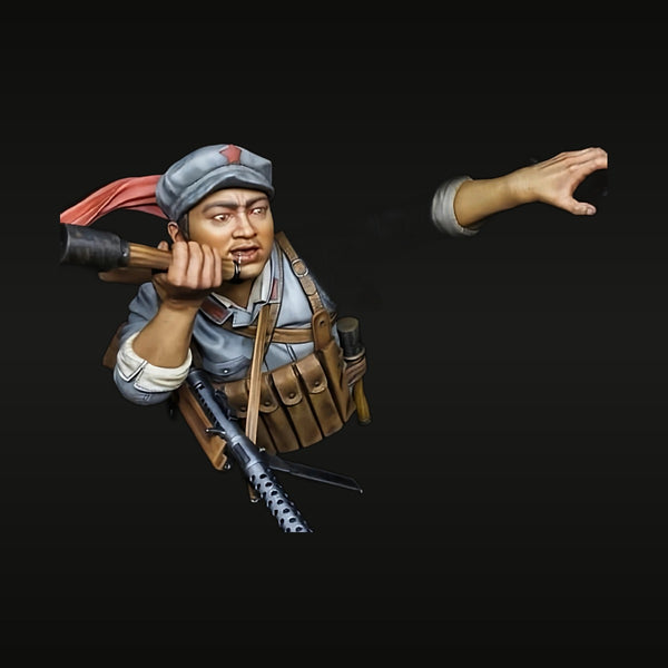 Chinese Communist Soldier WWII/Civil War Era Resin Bust Kit