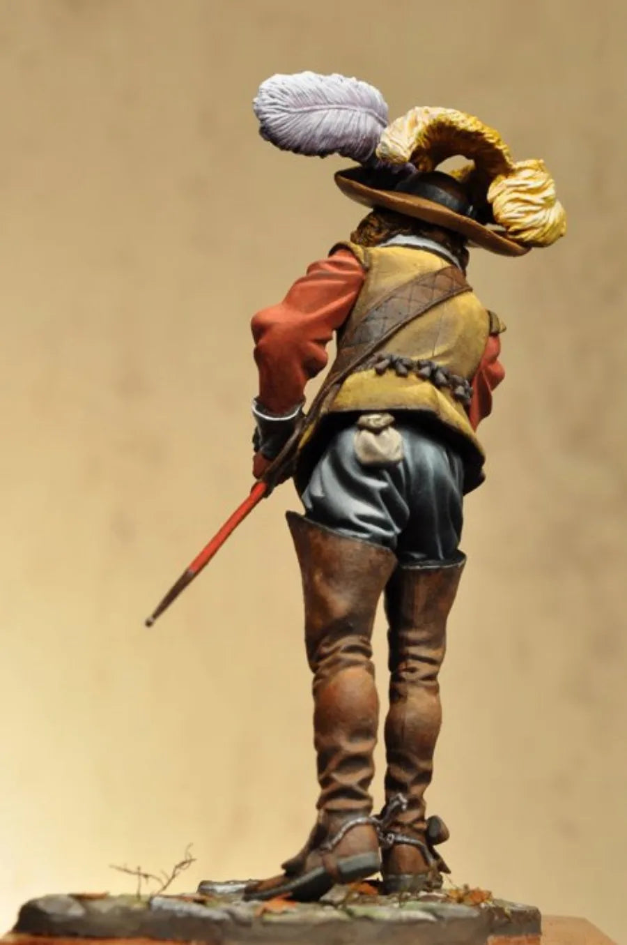 17th-Century French Musketeer D'Artagnan 75mm Resin Figure Kit - resin model view 2