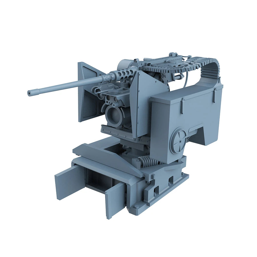 WWII US M1 Machine Gun Mount with Shield 1/72 Resin Accessory Kit - resin model view 3