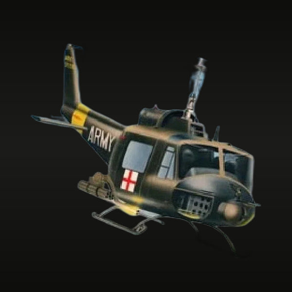 Vietnam War US Army UH-1B Huey Medical Helicopter 1/72 Resin Kit