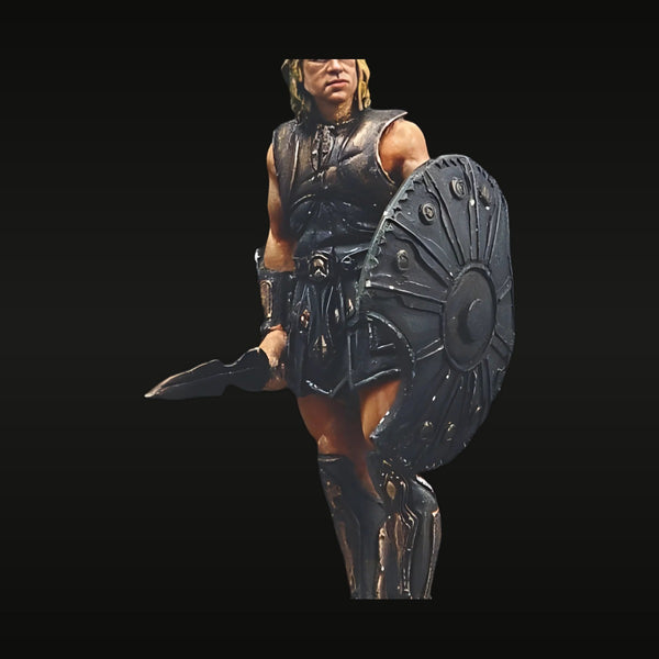 Ancient Greek Hero Achilles with Shield and Sword 54mm Resin Figure Kit
