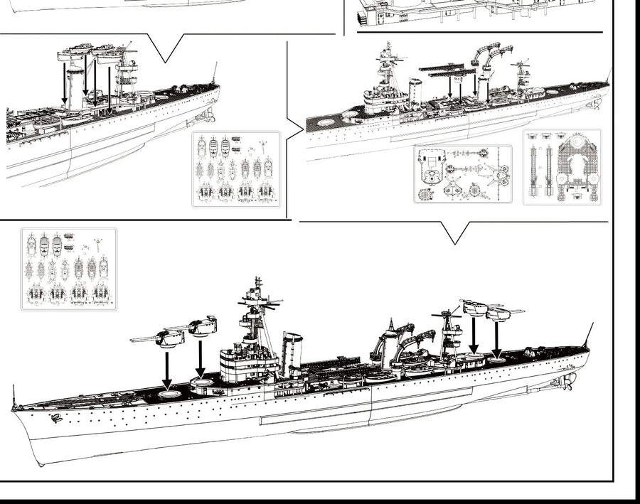 France Navy Heavy Cruiser Dupleix MRY-SFW SSC583 1/350 1/700 1/200 1/144 Military Miniature Static Model