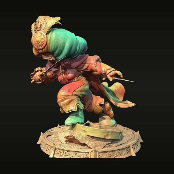 Fantasy Rat Warrior with Rapier and Shield 30mm Resin Figure Kit