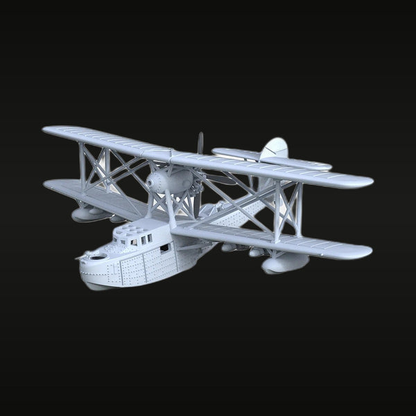 WWII British Supermarine Walrus Amphibian 1/100 Resin Aircraft Kit