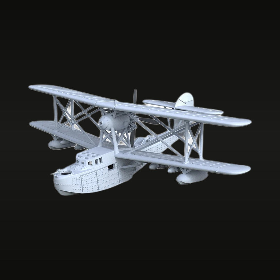 WWII British Supermarine Walrus Amphibian 1/100 Resin Aircraft Kit - unpainted resin model kit