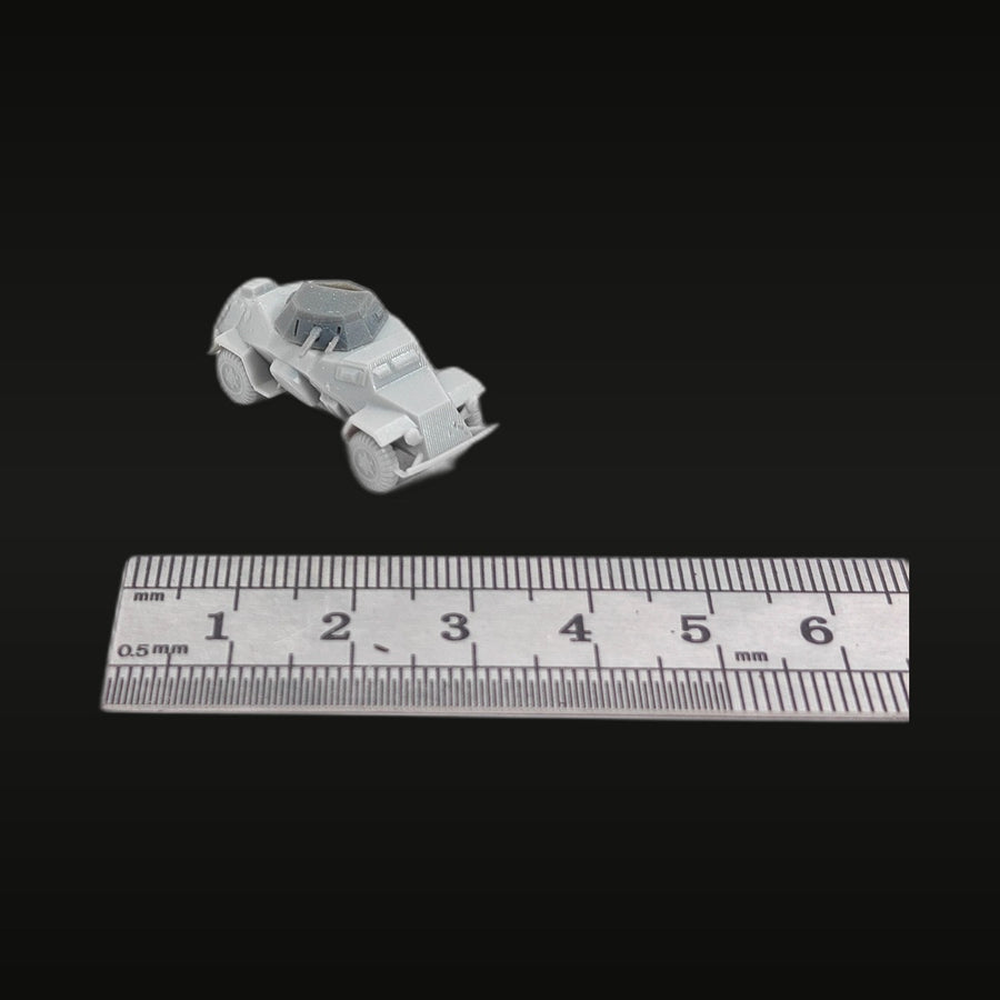 WWII German Sd.Kfz.222 Light Armored Car 1/144 Resin Vehicle Kit - unpainted resin model kit