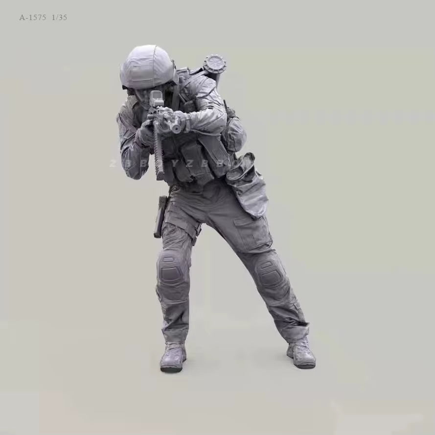 1:35 Model Kit Resin Kit 35730 Modern Soldier Shooting Posture