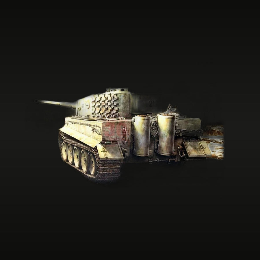 WWII German Tiger I Heavy Tank with Zimmerit and Stowage 1/35 Resin Vehicle Kit - unpainted resin model kit