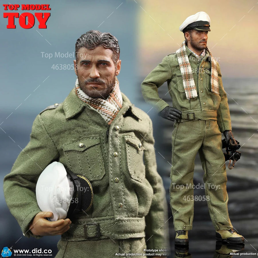 DID XD80026 1/12 Scale WWII Captain Navy Submarine Commander Division Full Set 6'' Male Soldier Figurine Model for Collectible