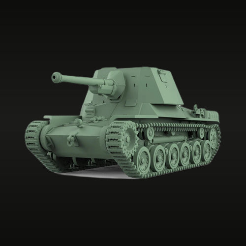 WWII Japanese Type 3 Ho-Ni III Tank Destroyer 1/87 Resin Model Kit