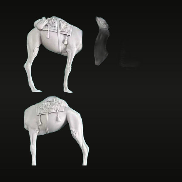 Middle Eastern Camel Rear Half with Ornate Saddle 1/35 Resin Kit