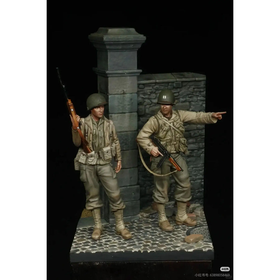 Gate & Wall 02 Stone Diorama Base 1/35 Resin Kit - resin model view 2