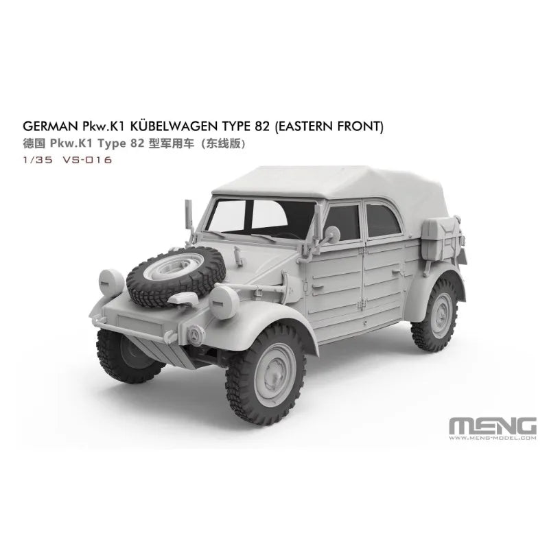 WWII German Kübelwagen Type 82 Utility Vehicle 1/35 Resin Kit - resin model view 2