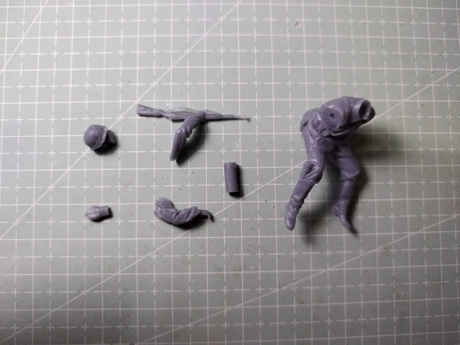 1/35 Resin Model Figure Gk，German Soldier , Unassembled and Unpainted Kit